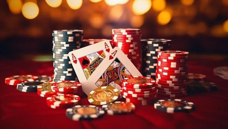 A person meditating with sports betting elements in the background, symbolizing emotional control in betting.